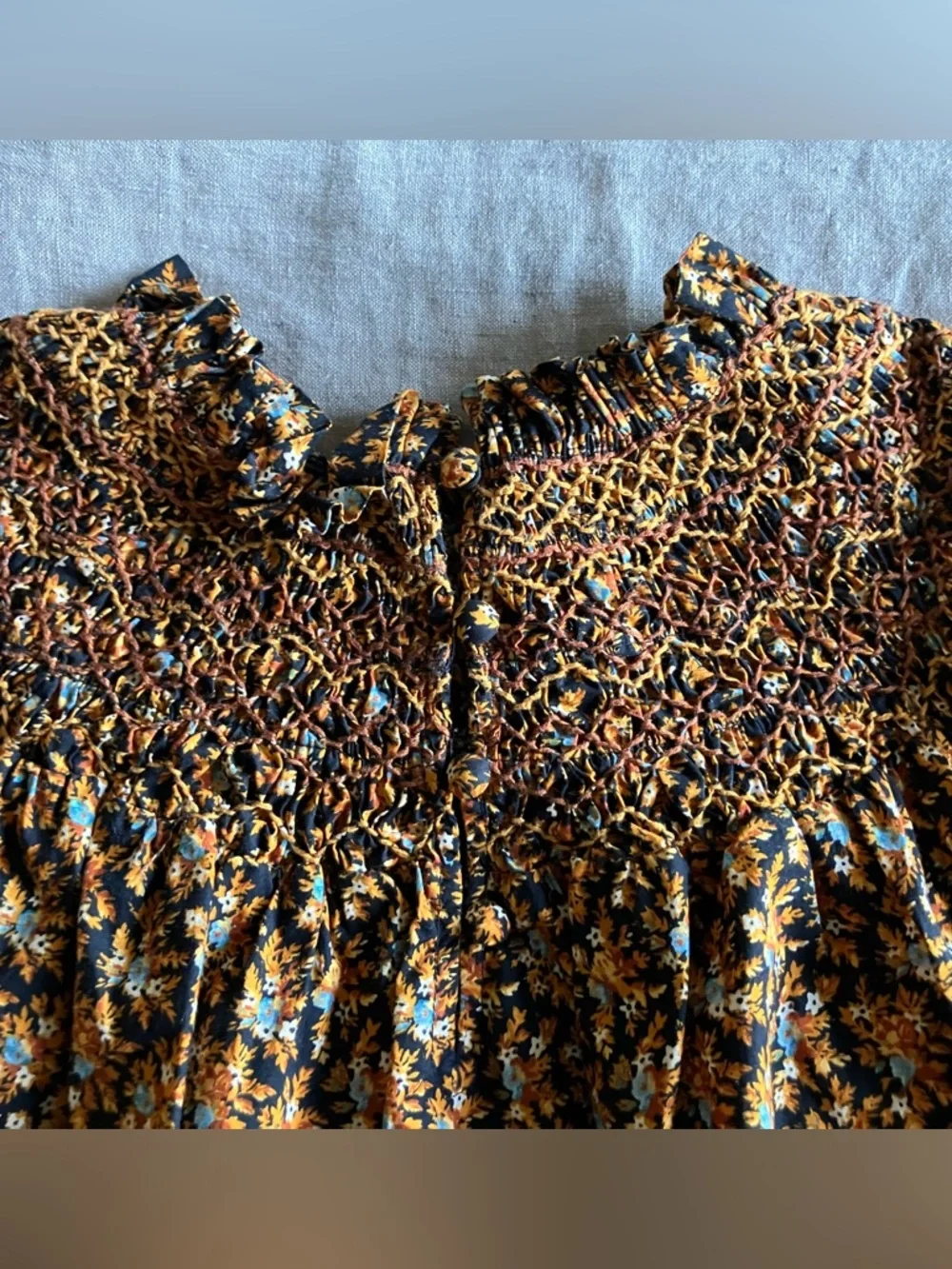 DÔEN Amoret Top in Noir Fleurs D'Avignon - Large - Picture 8 of 12